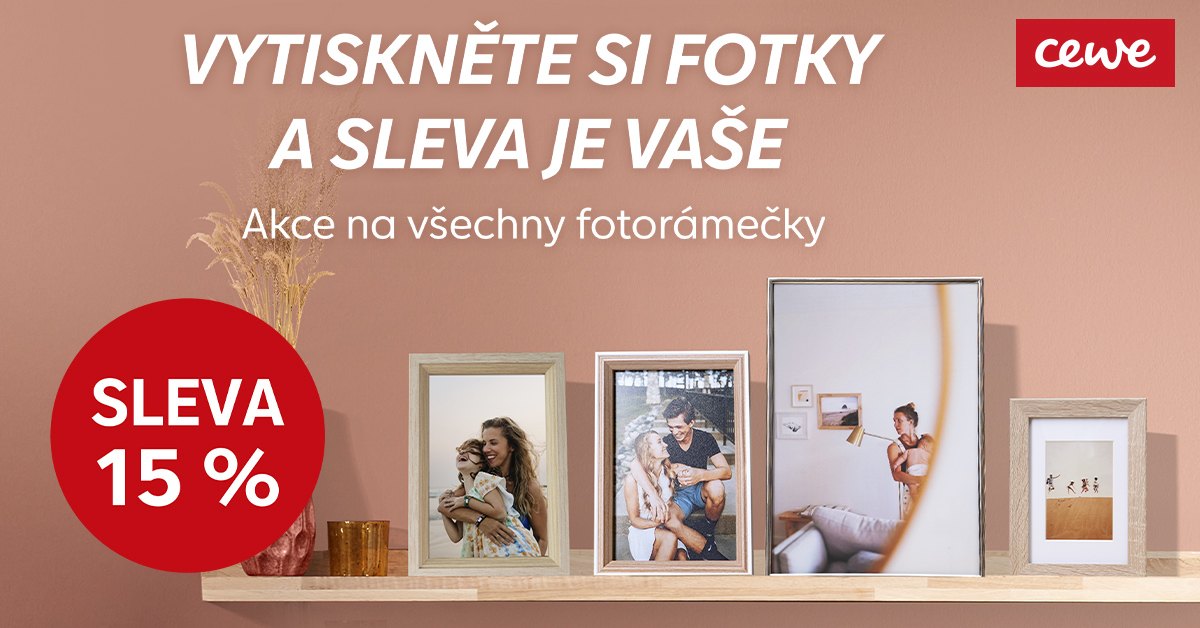 Fotorámečky – sleva 15 %