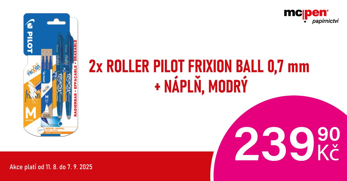 2× Roller Pilot FriXion Ball 0,7 mm