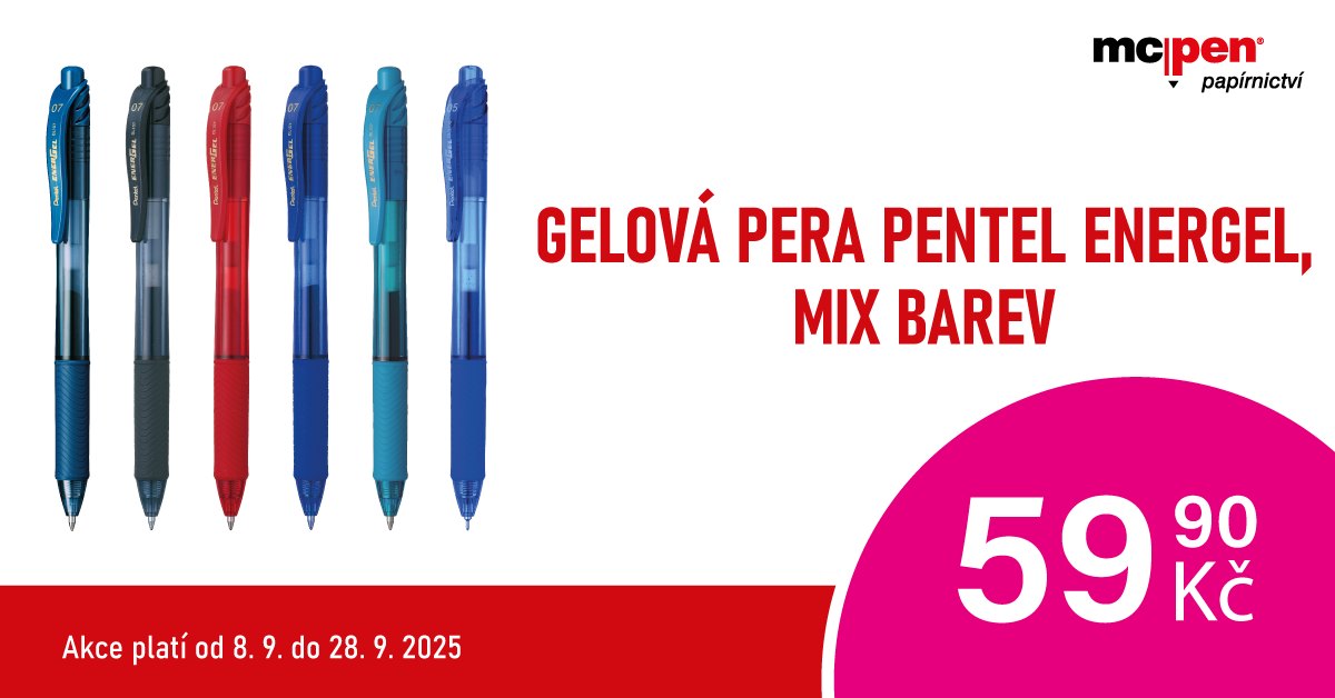 Gelová pera Pentel EnerGel