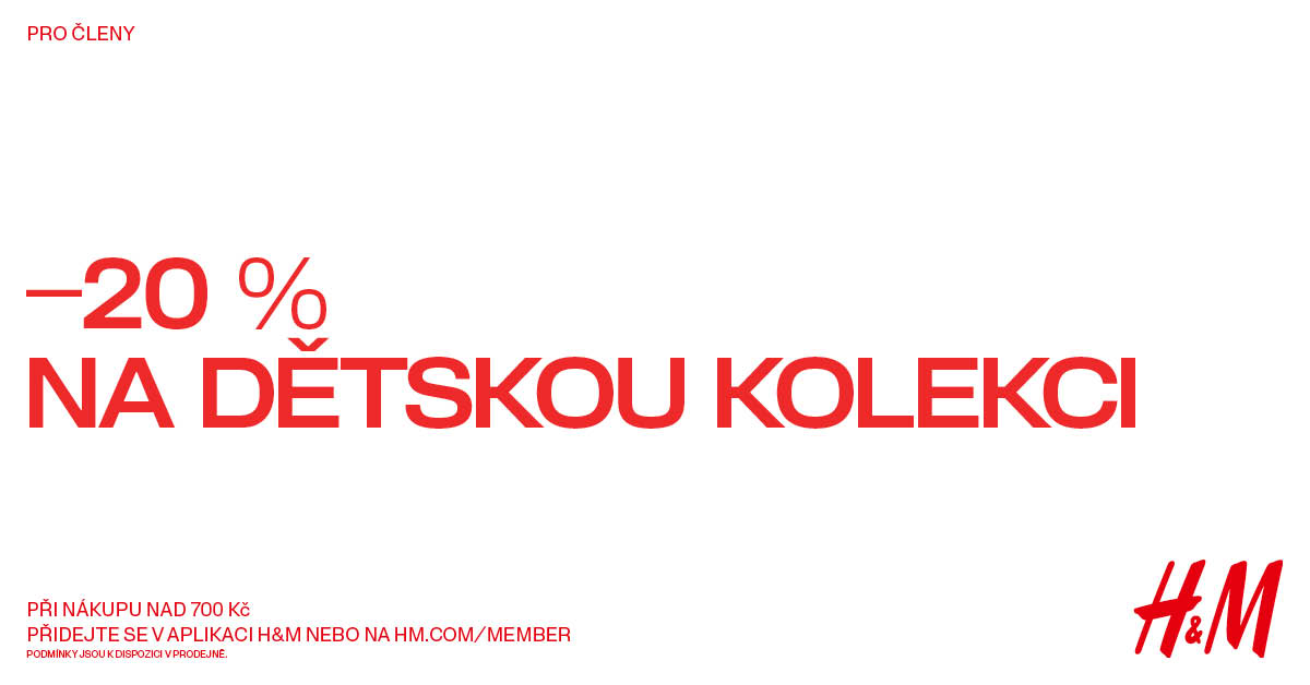 -20 % na dětskou kolekci