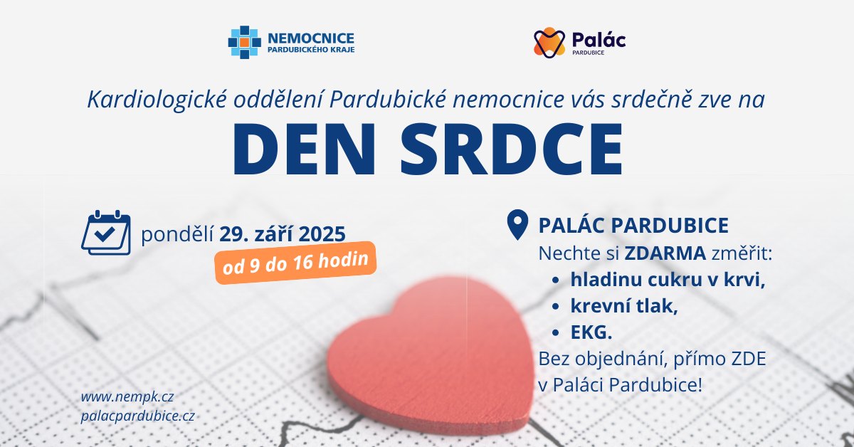 Den srdce v Paláci Pardubice