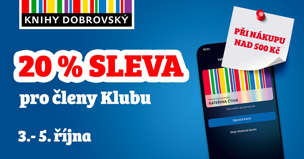 20 % sleva pro členy klubu