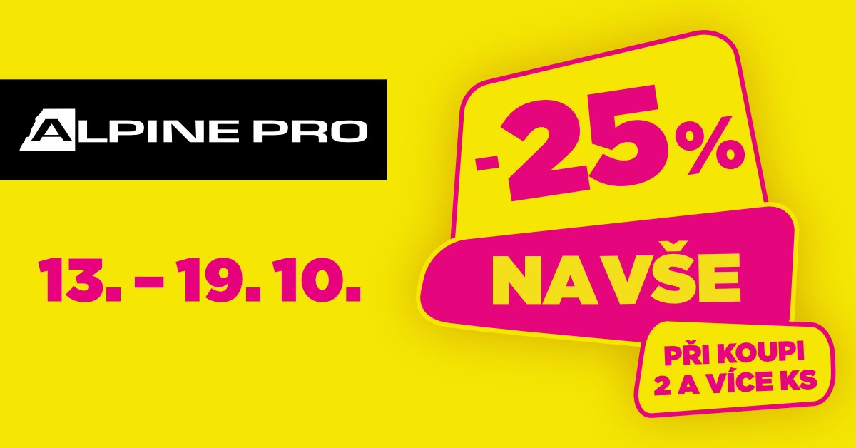 Sleva 25 % v ALPINE PRO