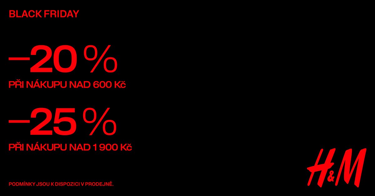 Black Friday v H&M