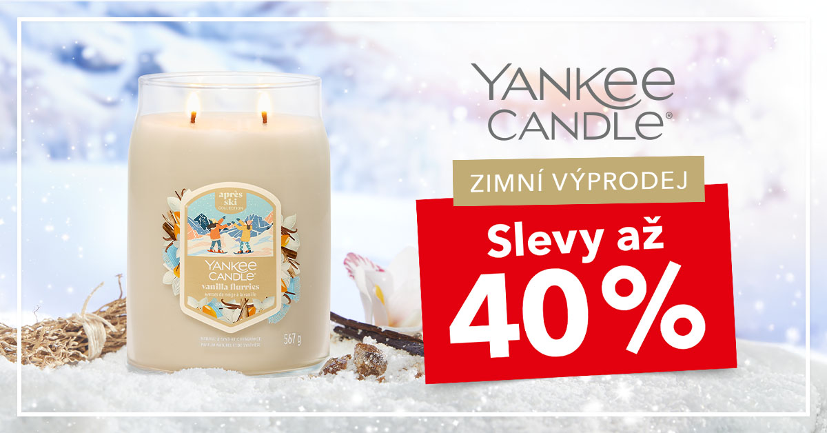 Zimní výprodej v Yankee Candle