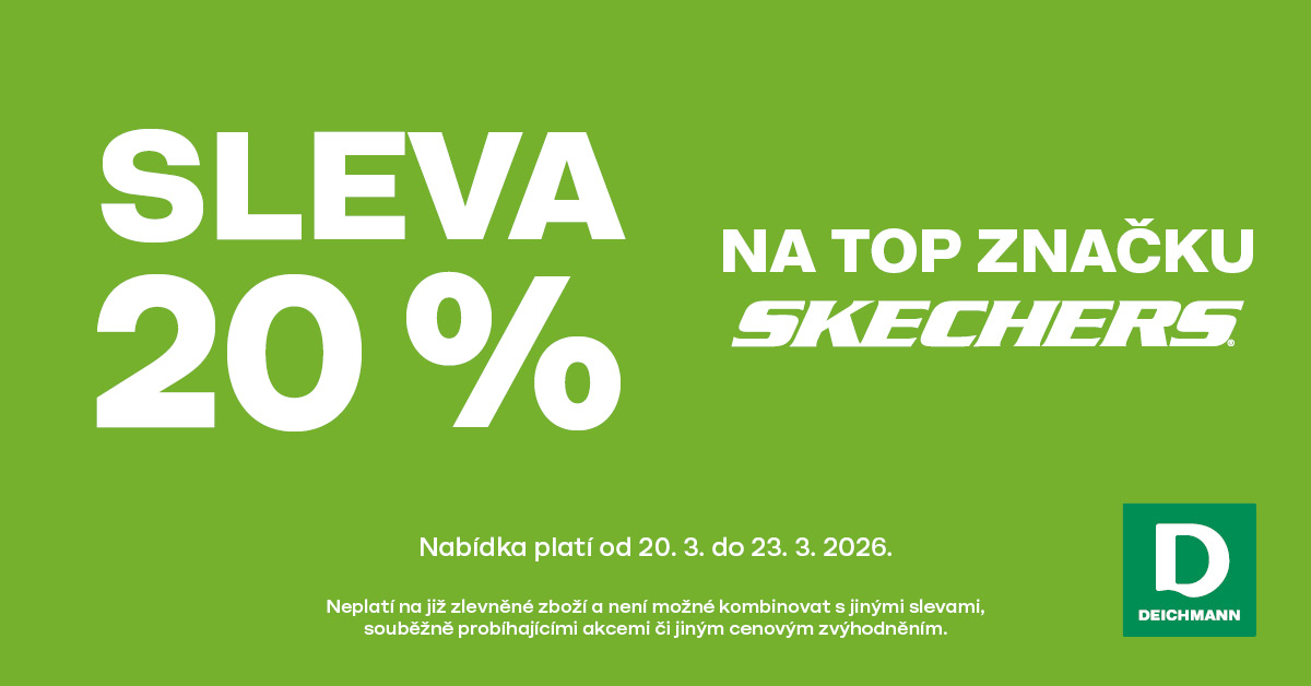 Sleva 20 % na Skechers