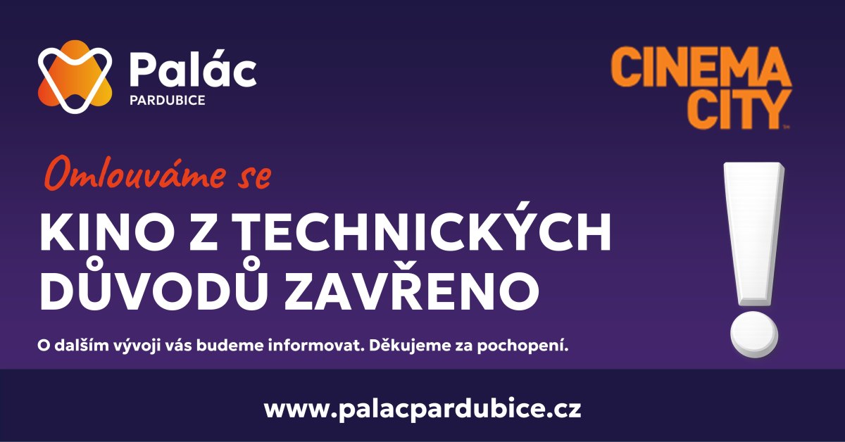 Kino z technických důvodů zavřeno