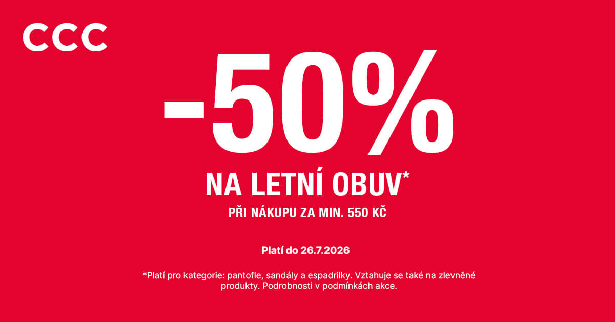 Letní obuv za polovinu