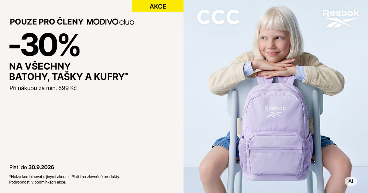 -30 % na všechny batohy, tašky a kufry