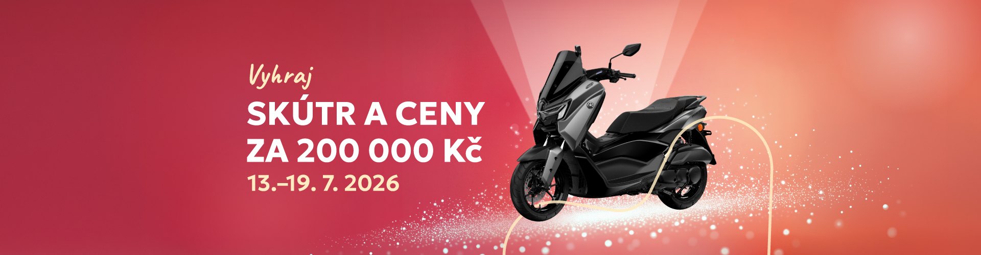 Vyhrajte skútr a ceny za 200 000 Kč