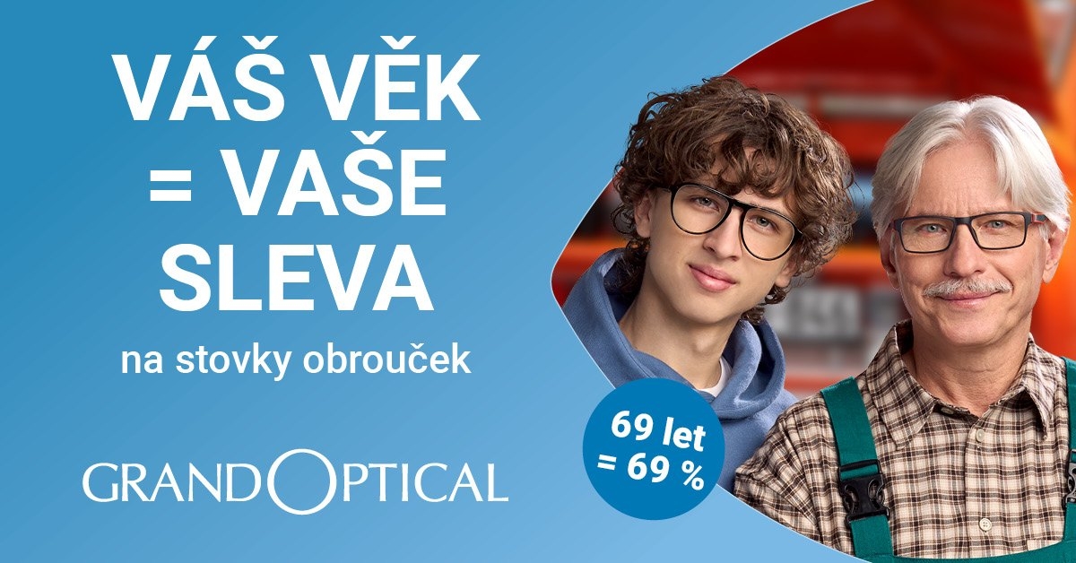 Sleva podle věku v GrandOptical