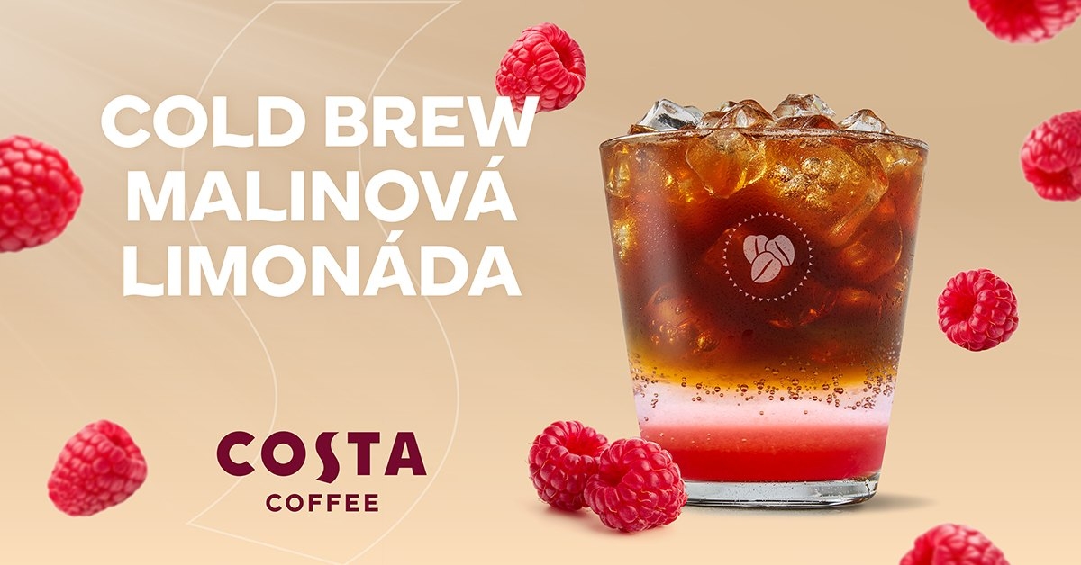 Cold brew malinová limonáda