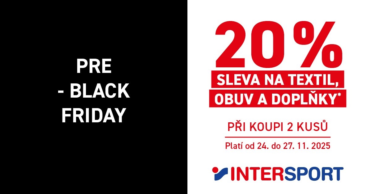 Pre-Black Friday v INTERSPORTu