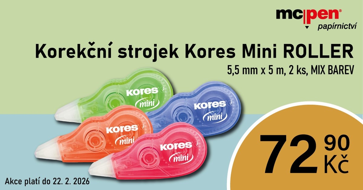 Korekční strojek Kores Mini ROLLER
