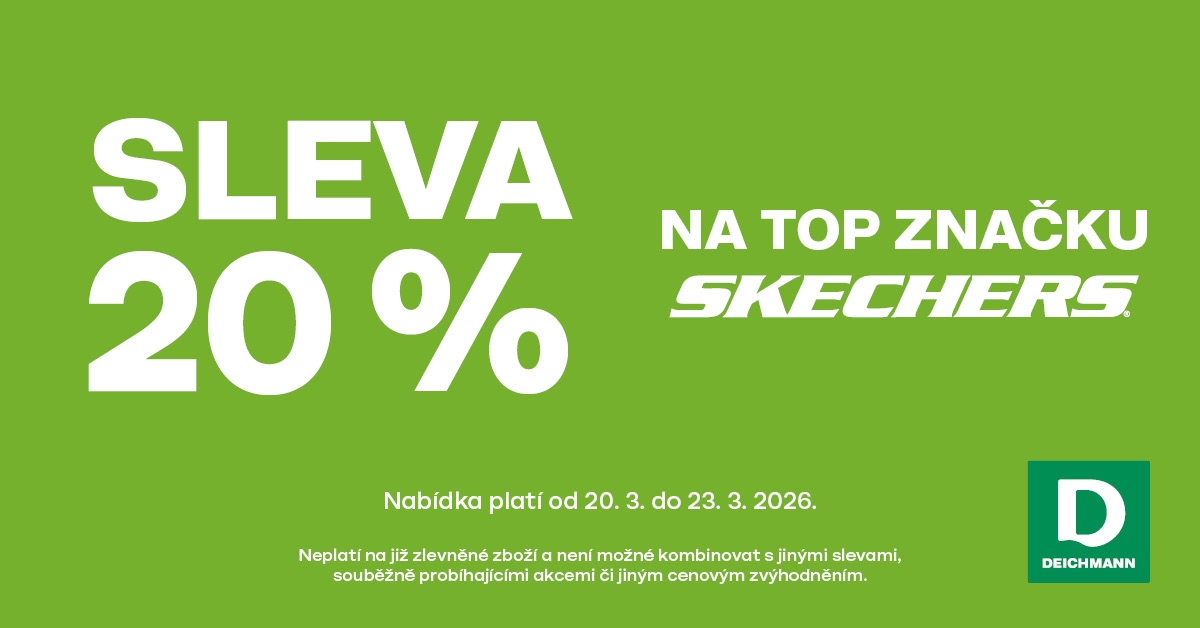 Sleva 20 % na Skechers