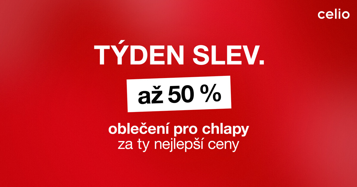 Týden slev až 50 %