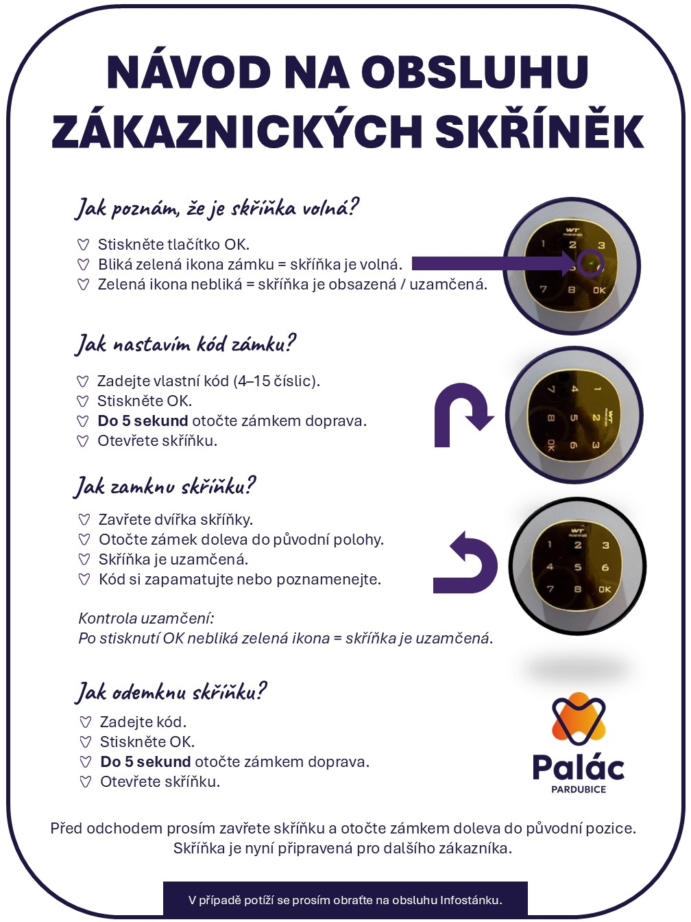 Návod na&nbsp;obsluhu zákaznických skříněk