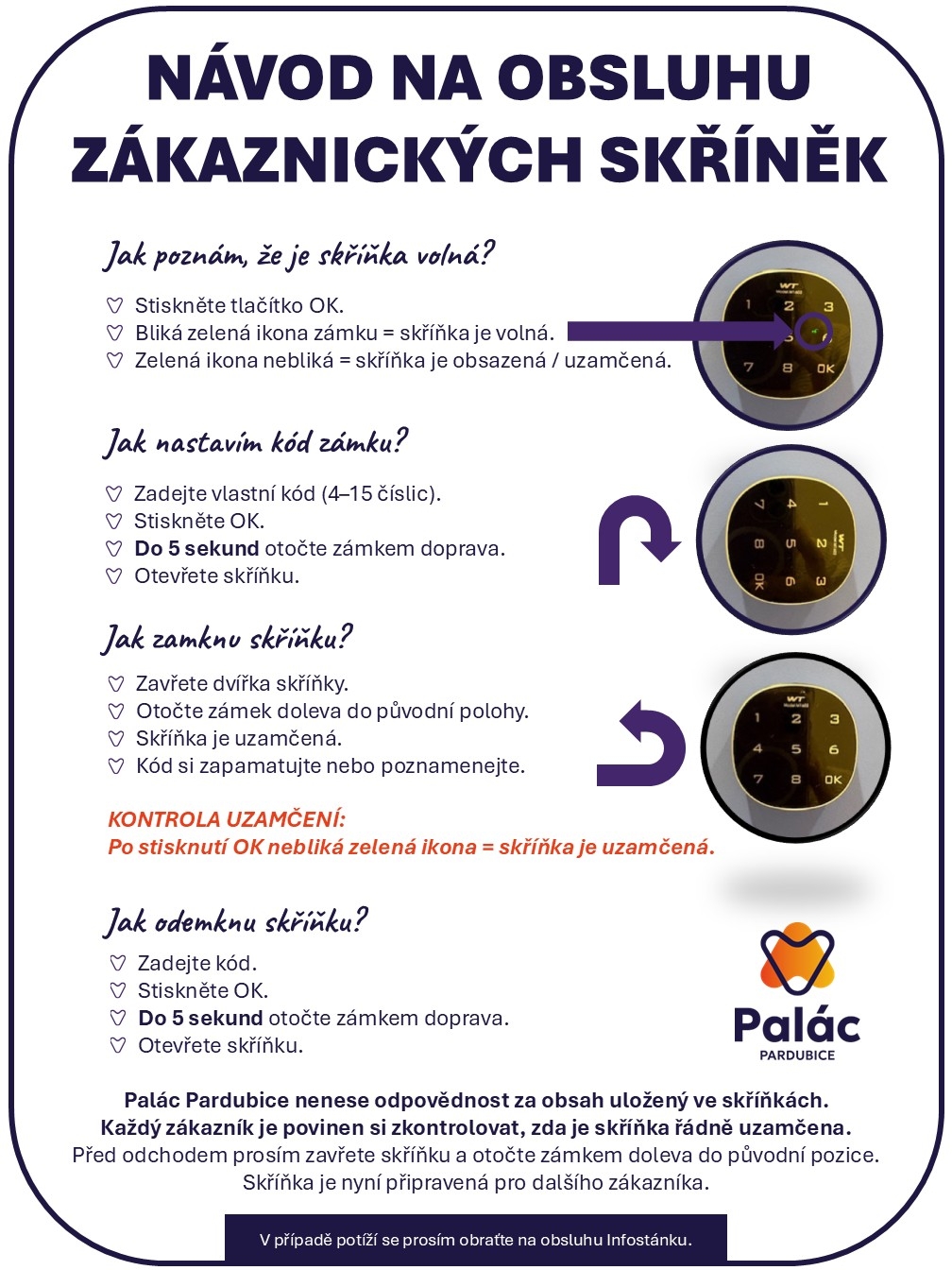 Návod na&nbsp;obsluhu zákaznických skříněk