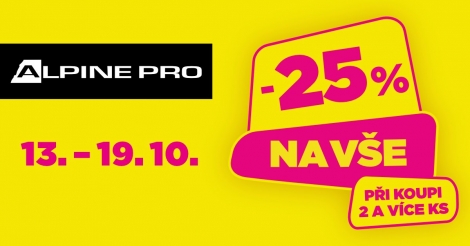 Sleva 25 % v ALPINE PRO